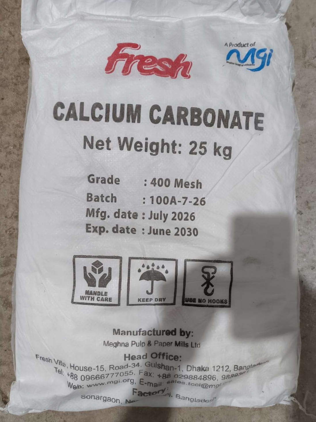 Calcium (400 Mesh) - MGI (Bangladesh)