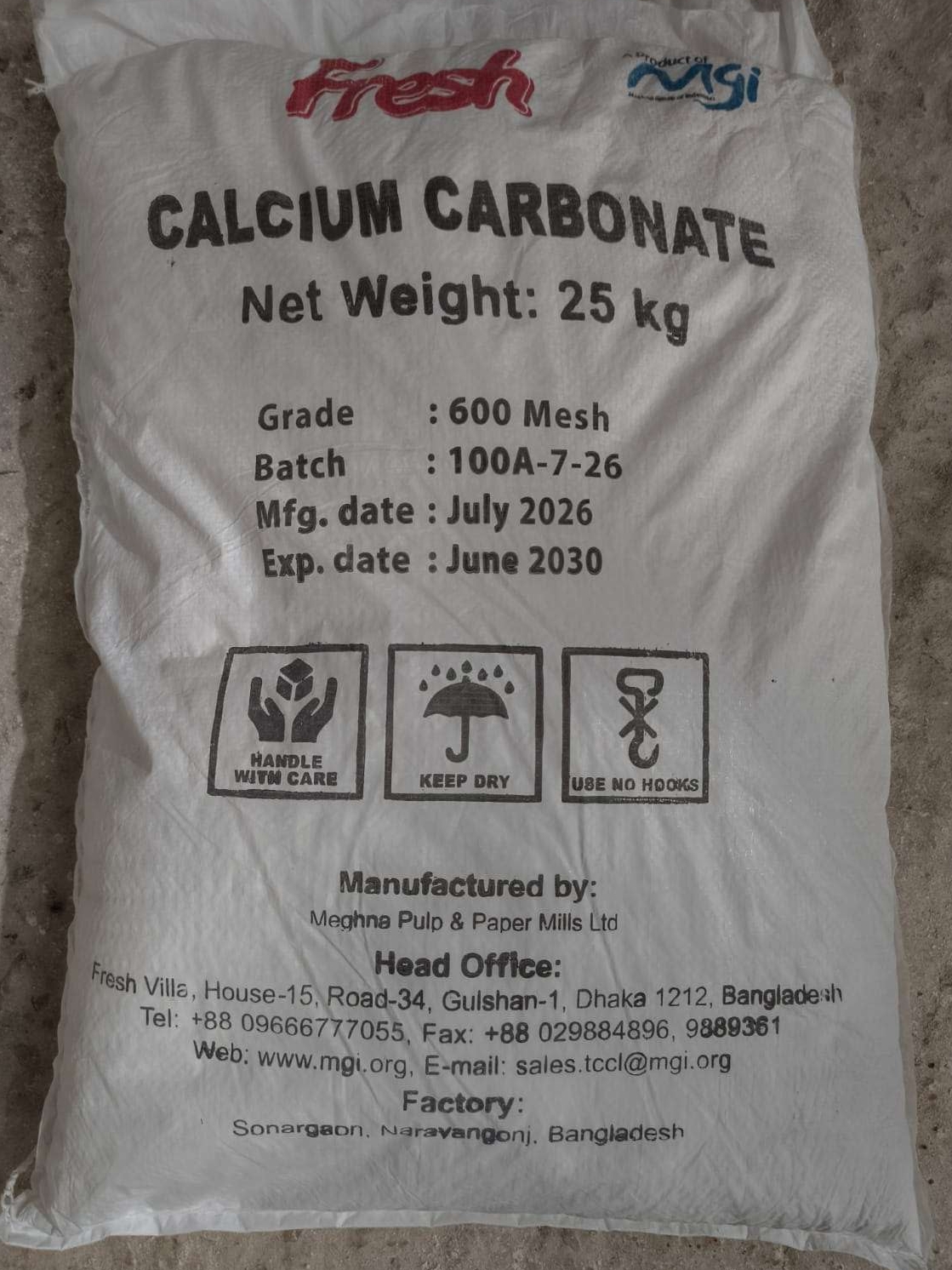 Calcium (600 Mesh) - MGI (Bangladesh)