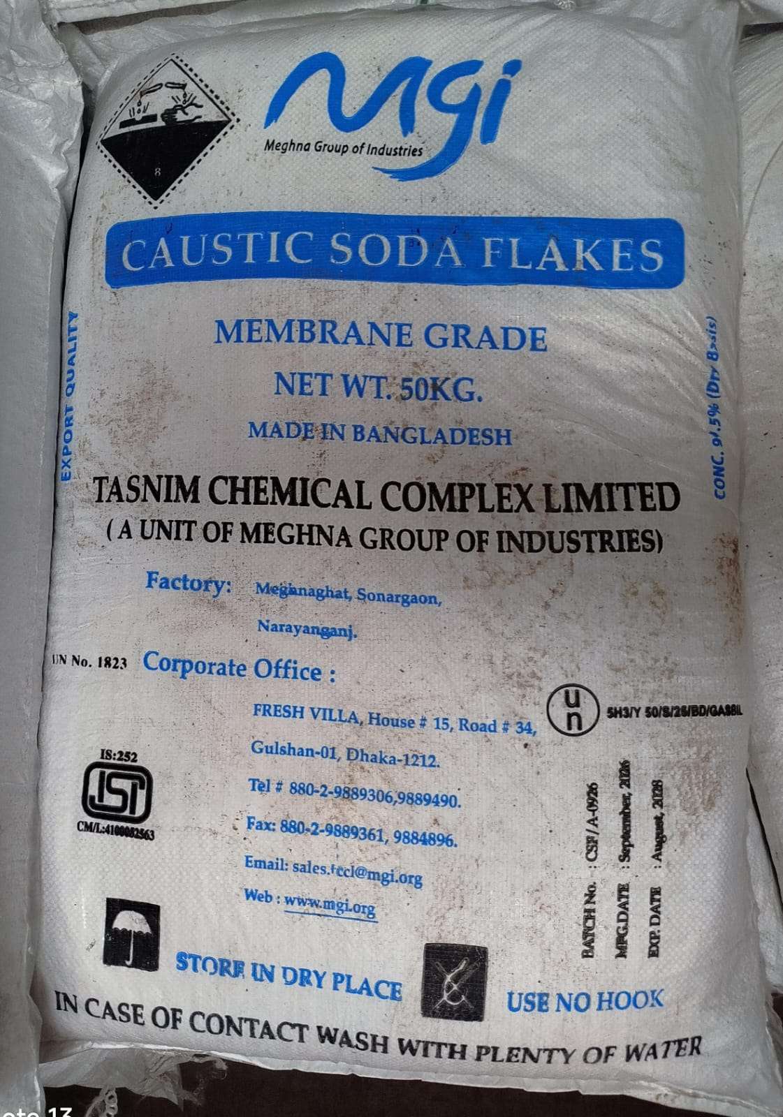 Caustic Soda Flakes - MGI (Bangladesh)